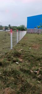 Chain link fence with concrete poles, Chennai