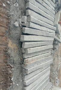 Concrete slabs for compound wall work in Chennai